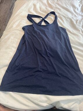 GAP fit Navy Cross-Strap Tank Top dress with shorts